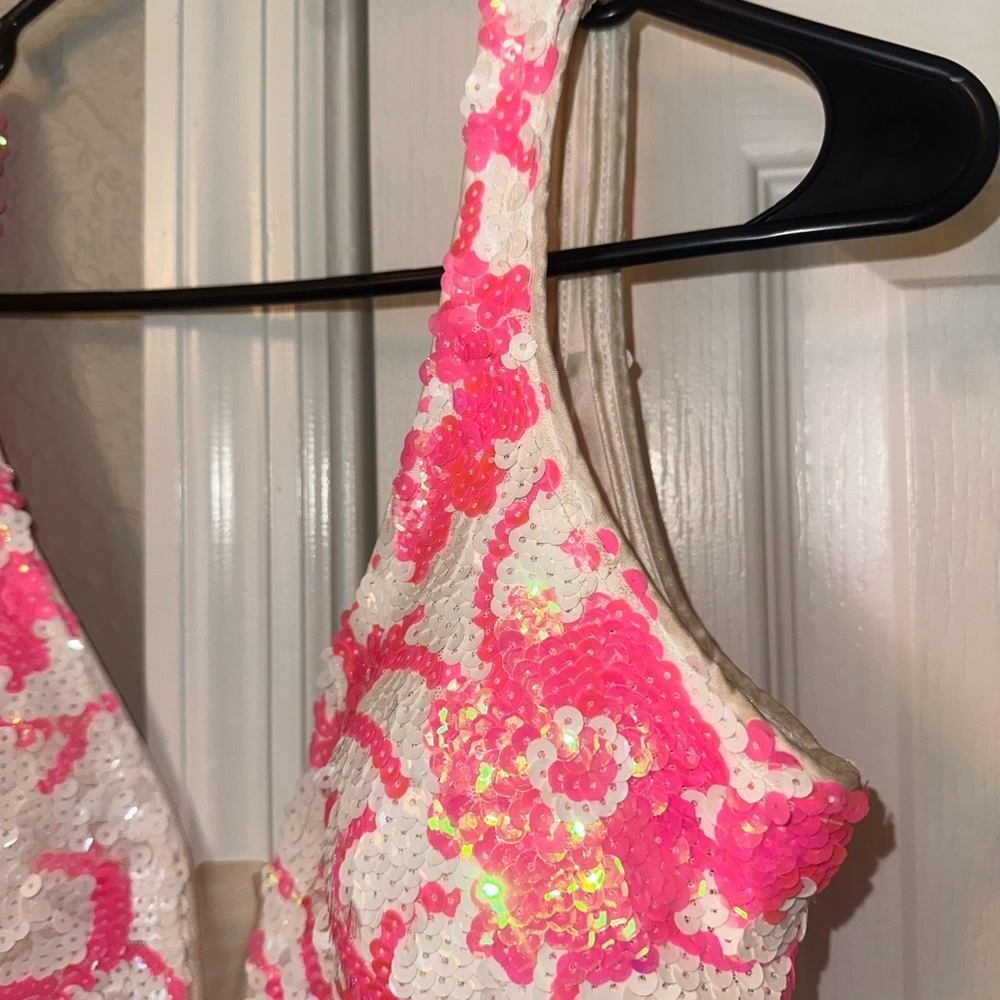 Jovani Pink and White Floral Mini Dress - Picture 3 of 8